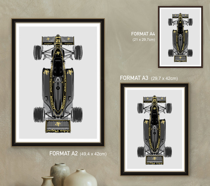 Lotus 98T JPS - Ayrton Senna